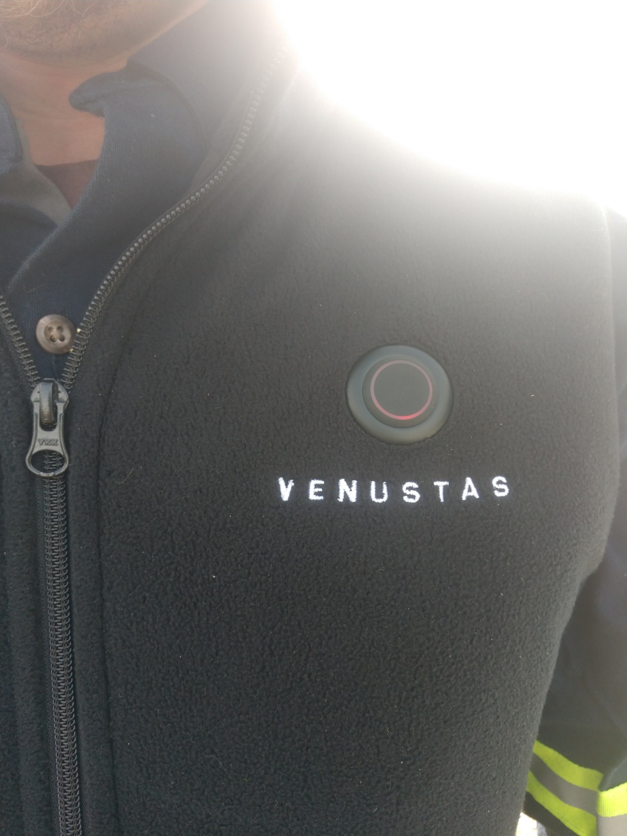 Men's Heated Fleece Vest with 6 Heating Zones and Battery Pack customer photo 2