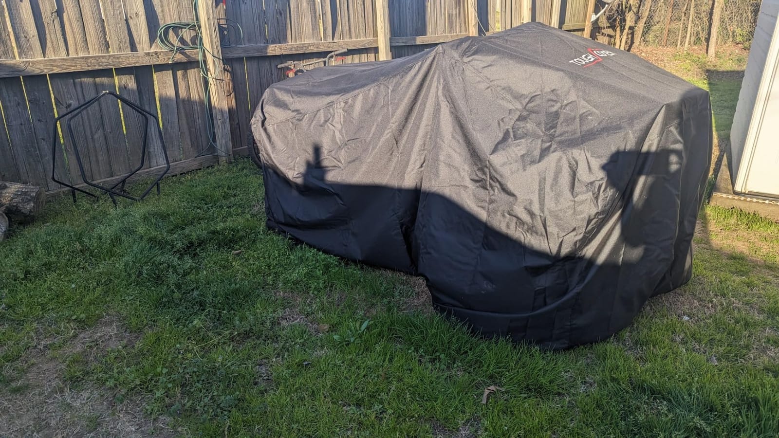 Tough Cover ATV Cover - Standard Size, Black - Built-in Storage Bag for ATV Storage - All-Weather Waterproof Cover - UV Protection for All-Weather Use customer photo 1