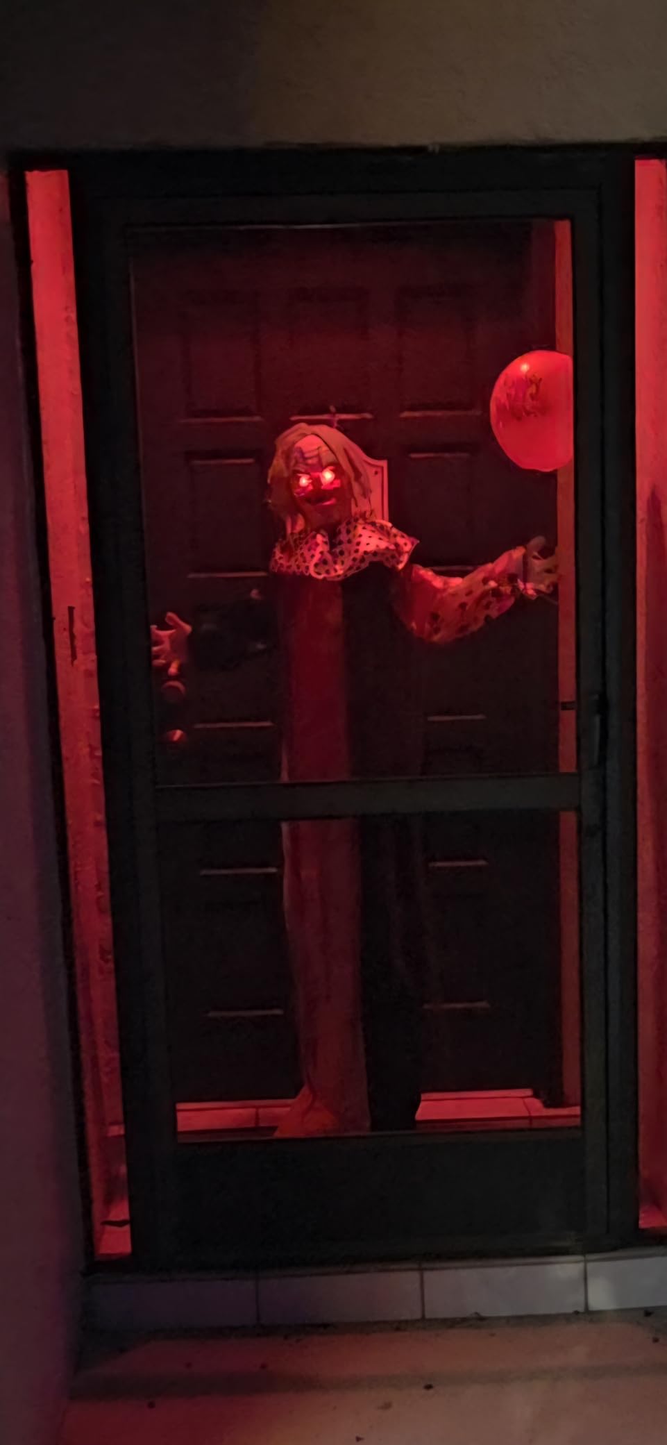 Haunted Hill Farm Life-Size Scary Talking Clown, Halloween Animatronic with Motion and Touch Activated Lights and Sounds, Battery Operated customer photo 2