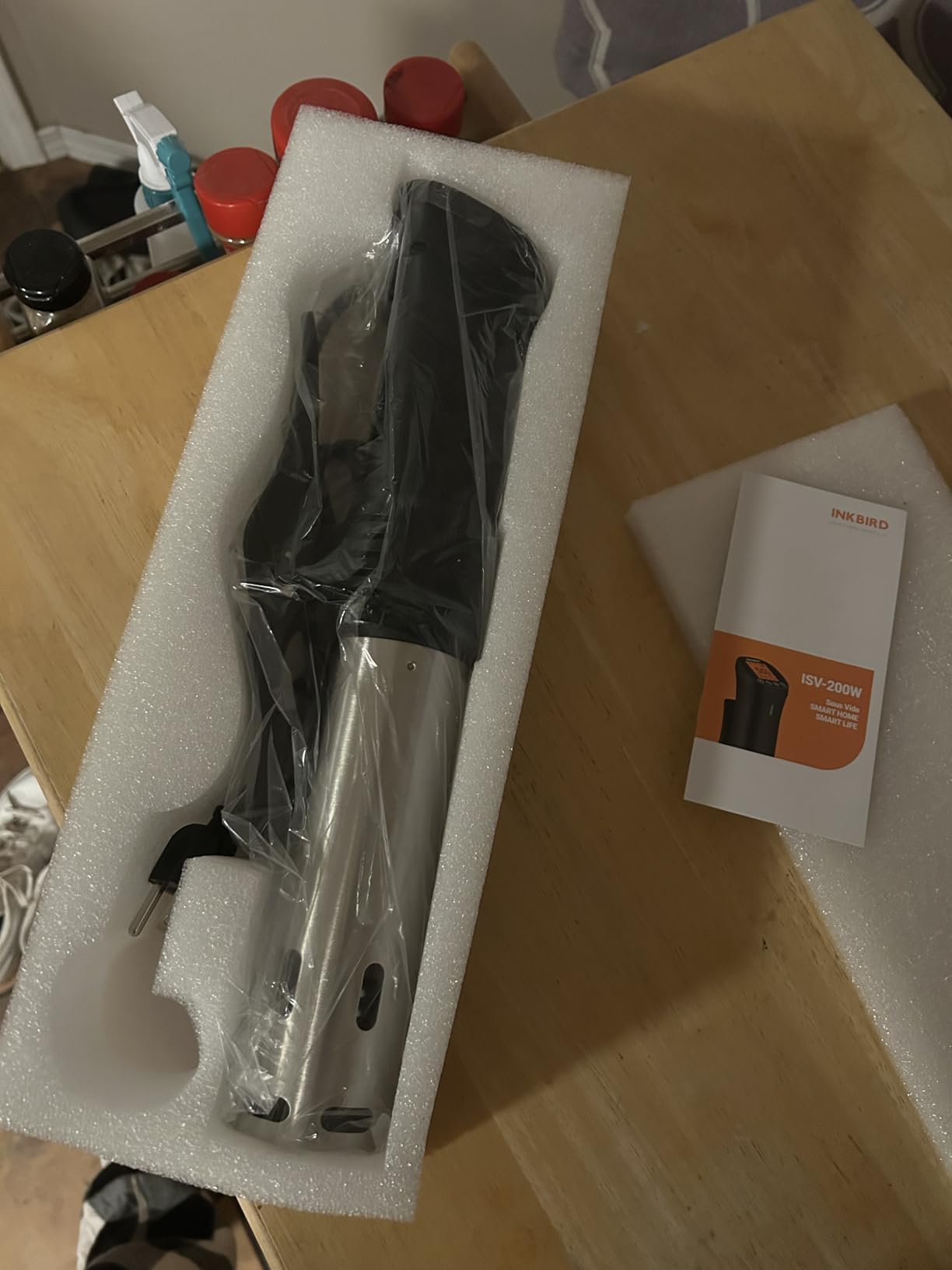 INKBIRD 2.4G WiFi Sous Vide Cooker ISV-200W, 1000W with APP Recipes, Remote Control, Timer Alarm, Mobile Notification, 3D Water Fast Heating, Ultra-Quiet customer photo 1