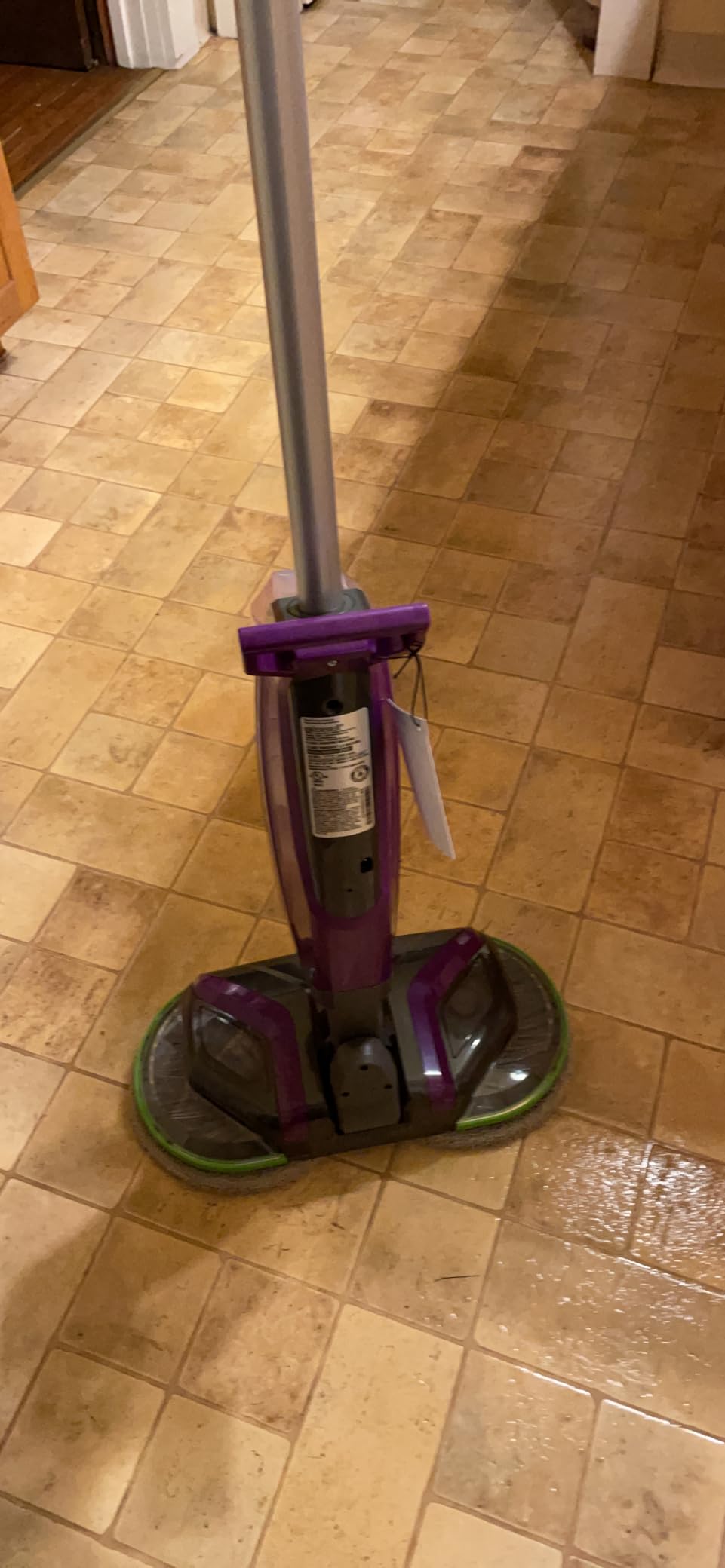 BISSELL Spinwave Cordless Pet Spin Mop, 18V Hard Floor Cleaner, 23157 | Reusable washable pads; pet stain removal; 18V for sealed wood, tile & laminate floors; cordless customer photo 1
