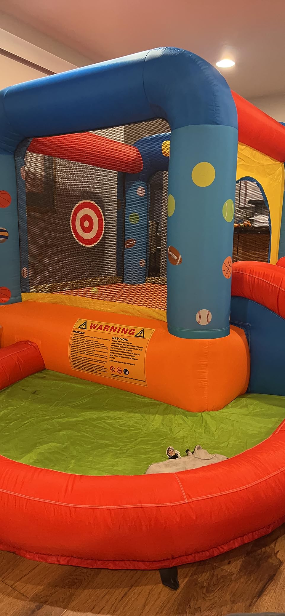 Step4Fun Inflatable Bounce House, Kids Castle Slide Bouncer for Children Jumping Outdoor and Indoor Party, Baby Backyard Water Jumper Toy with Blower, Ball Pit Pool, Ideal Gifts (112 x 98 x 65) customer photo 2