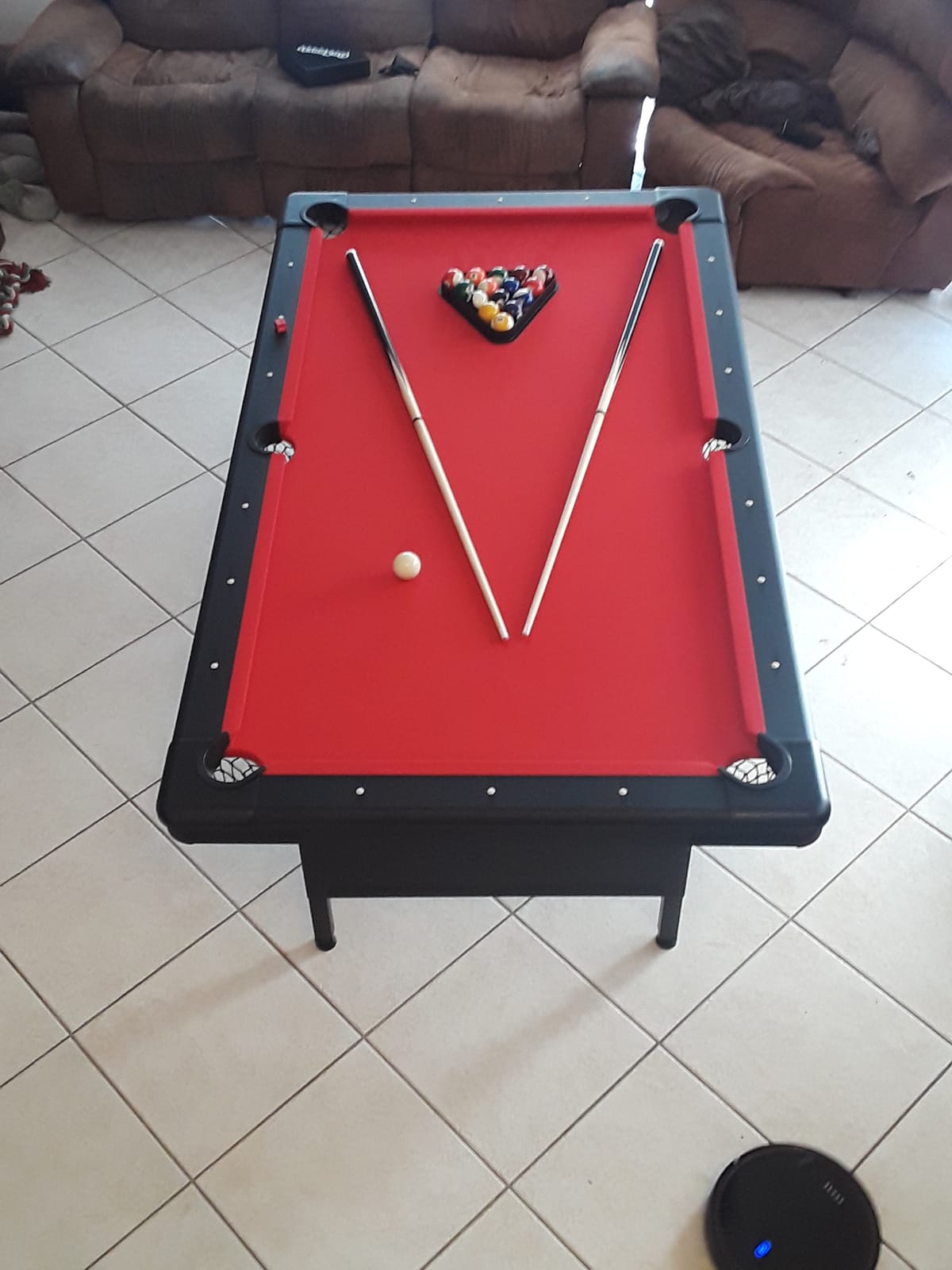 GoSports Billiards Game Table - Foldable Design, Includes Full Set of Pool Balls, 2 Cue Sticks, Chalk, and Felt Brush customer photo 2