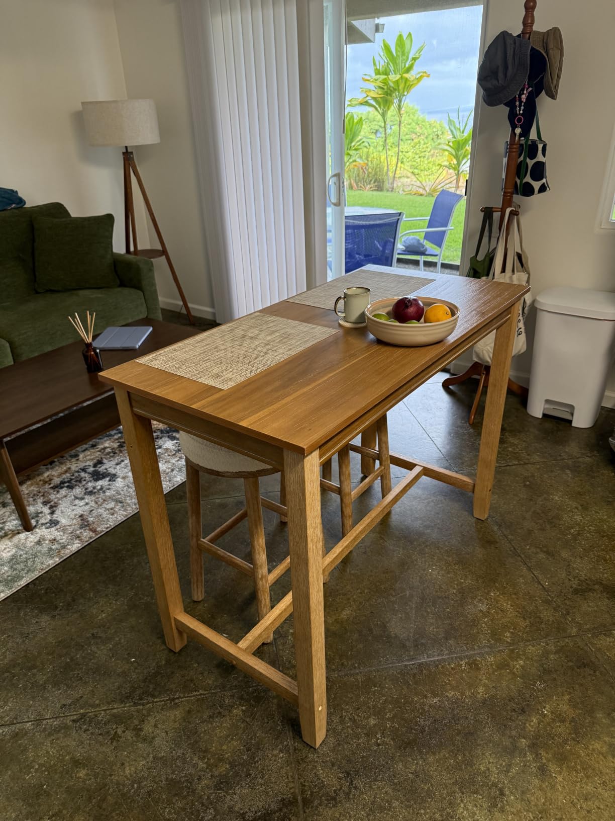 Linon Claridge Rustic Wood 36 inch Height Pub Table customer photo 2