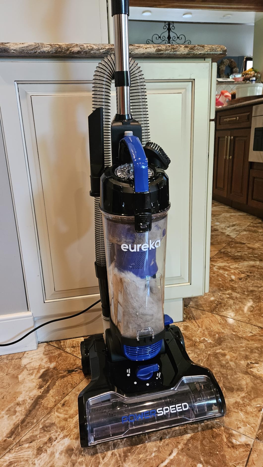 Eureka Lightweight Powerful Upright Vacuum Cleaner for Carpet and Hard Floor, PowerSpeed, New Model, Blue/Black customer photo 1