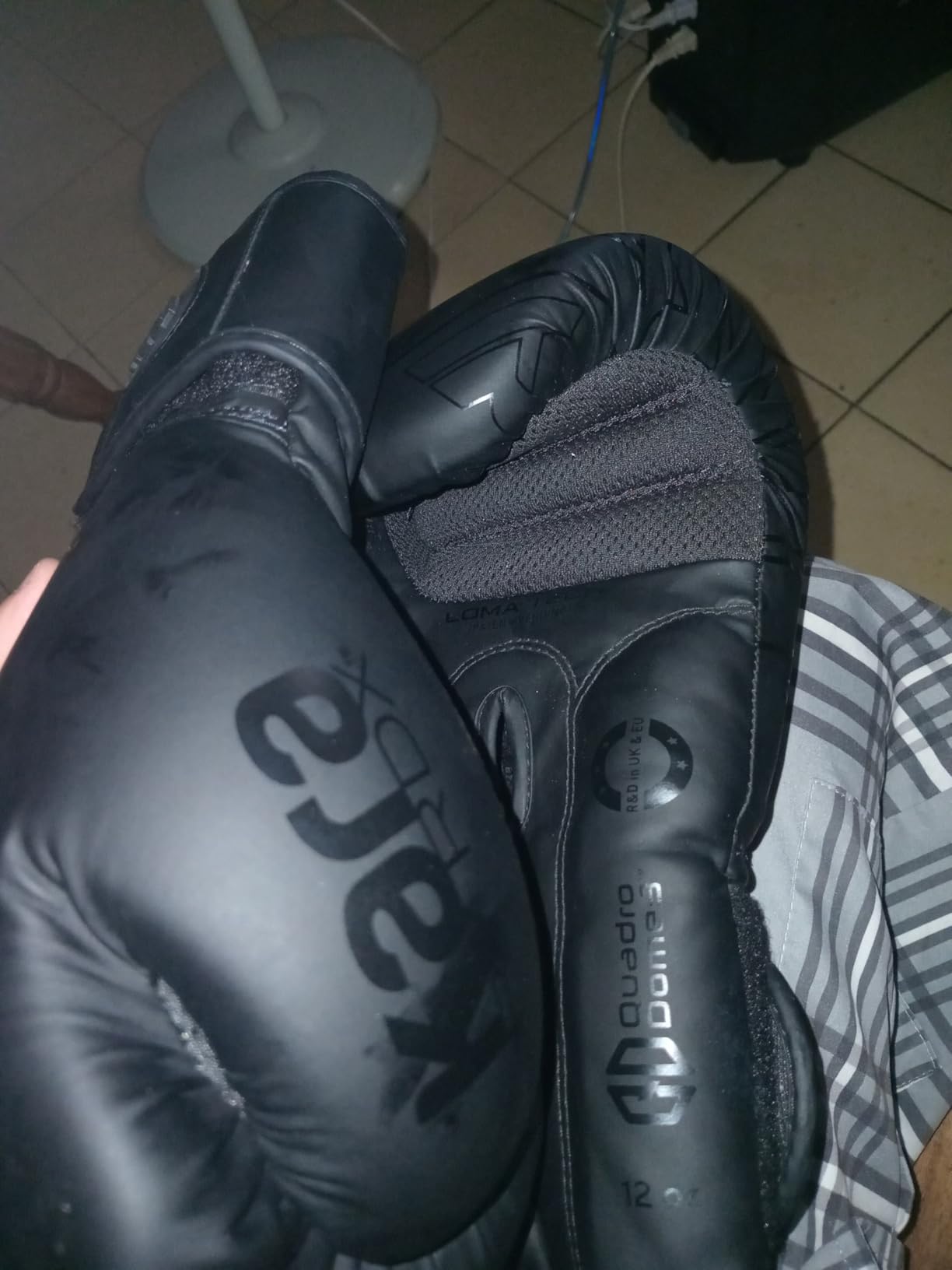RDX Boxing Gloves, Pro Training Sparring, Maya Hide Leather, Muay Thai MMA Kickboxing, Men Women Adult, Heavy Punching Bag Focus Mitts Pads Workout, Ventilated Palm, Multi Layered, 8 10 12 14 16 18 Oz customer photo 1