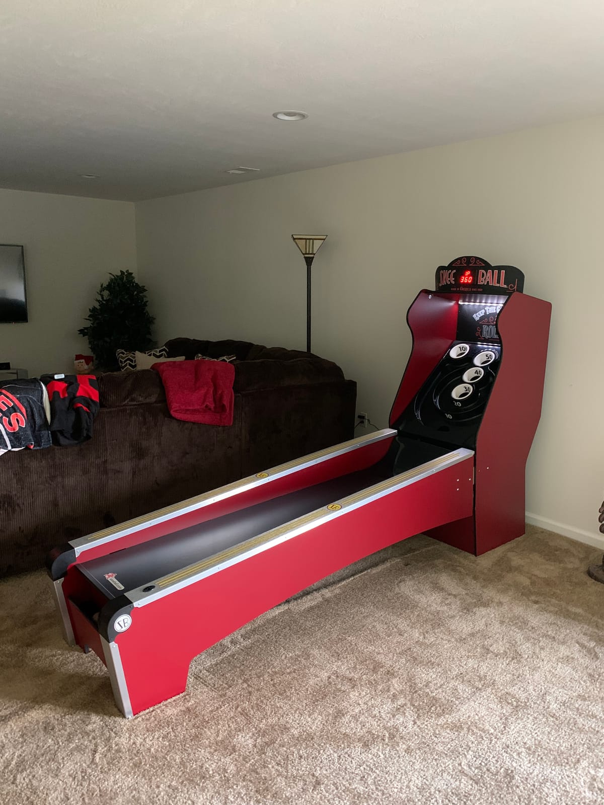 Skee-Ball Deluxe - an Arcade Table Machine Game for Home, Basement, and Recreation Rooms - Nostalgic Classic Family Fun of Roll and Score customer photo 1