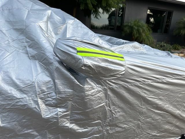 Car Cover, SUV Waterproof Car Covers for Automobiles All Weather Season UV Hail Protection Snowproof Full Car Cover, Outdoor Full Cover Universal Fit SUV Up to 190'' customer photo 2