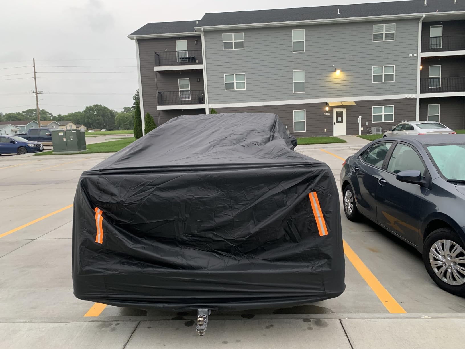 NEVERLAND Car Cover Waterproof All Weather for Sedan 183''L x 70''W x 59''H | Outdoor Heavy Duty Full Car Cover Protection Snow Anti-UV Windproof Fit for Automobiles BMW/Mercedes-Benz/Honda customer photo 1