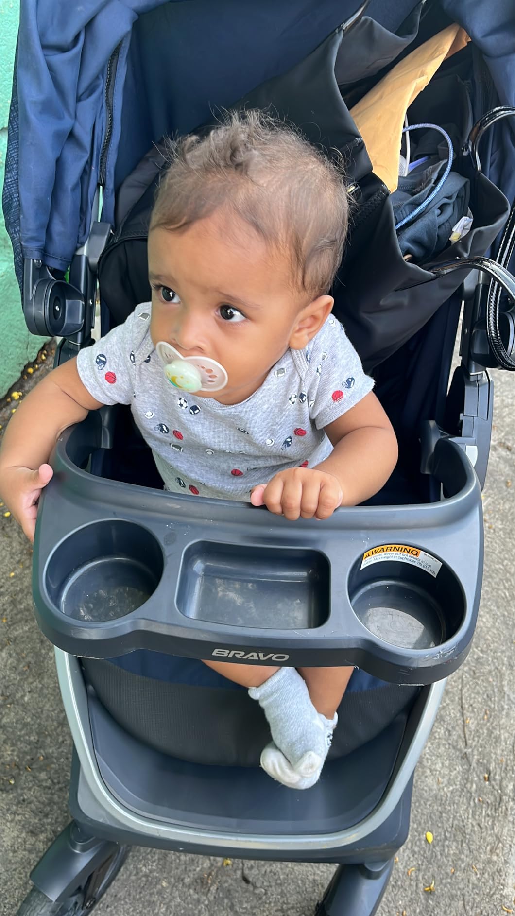 Chicco Bravo 3-in-1 Travel System, Quick-Fold Stroller with Car Seat | Brooklyn/Navy, baby stroller, KeyFit 30 car seat, newborn to toddler, UPF 50+ canopy, all-wheel suspension, one-hand fold customer photo 2