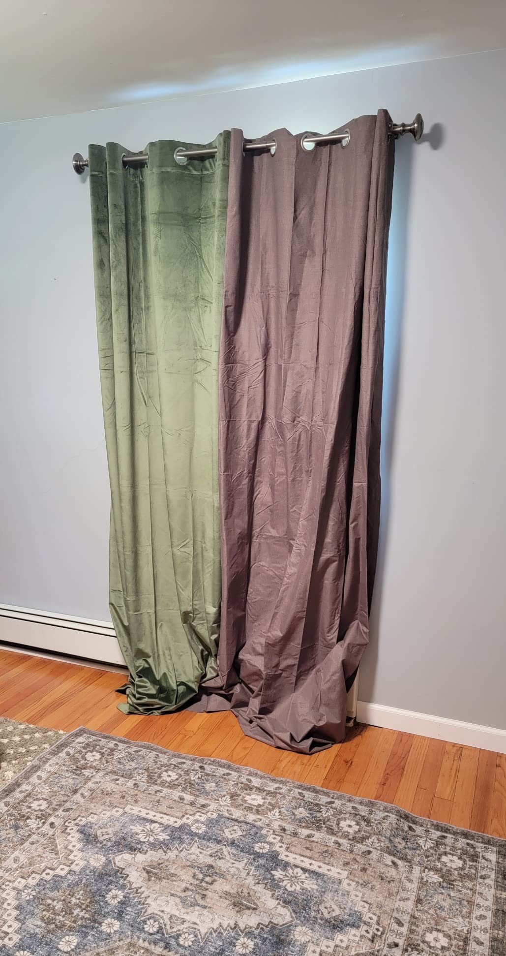 Sun Zero Columbia 2-Pack Thermal Energy Saving 100% Blackout Grommet Curtain Panel Pair, 50