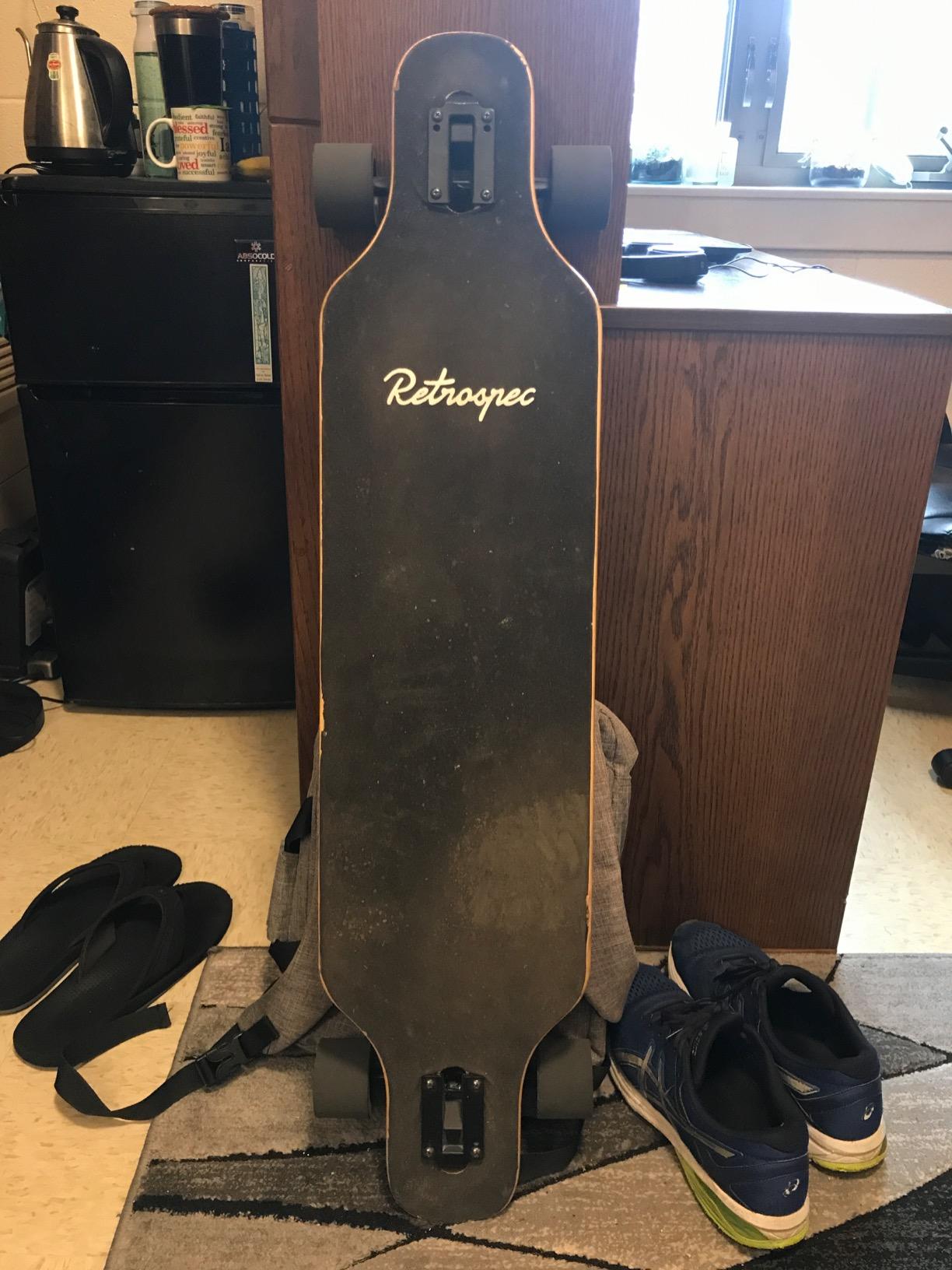 Retrospec Rift Drop-Through Longboard Skateboard Complete Canadian Maple Wood Cruiser w/Drop-Through Trucks for Commuting, Cruising, Carving & Downhill Riding customer photo 1