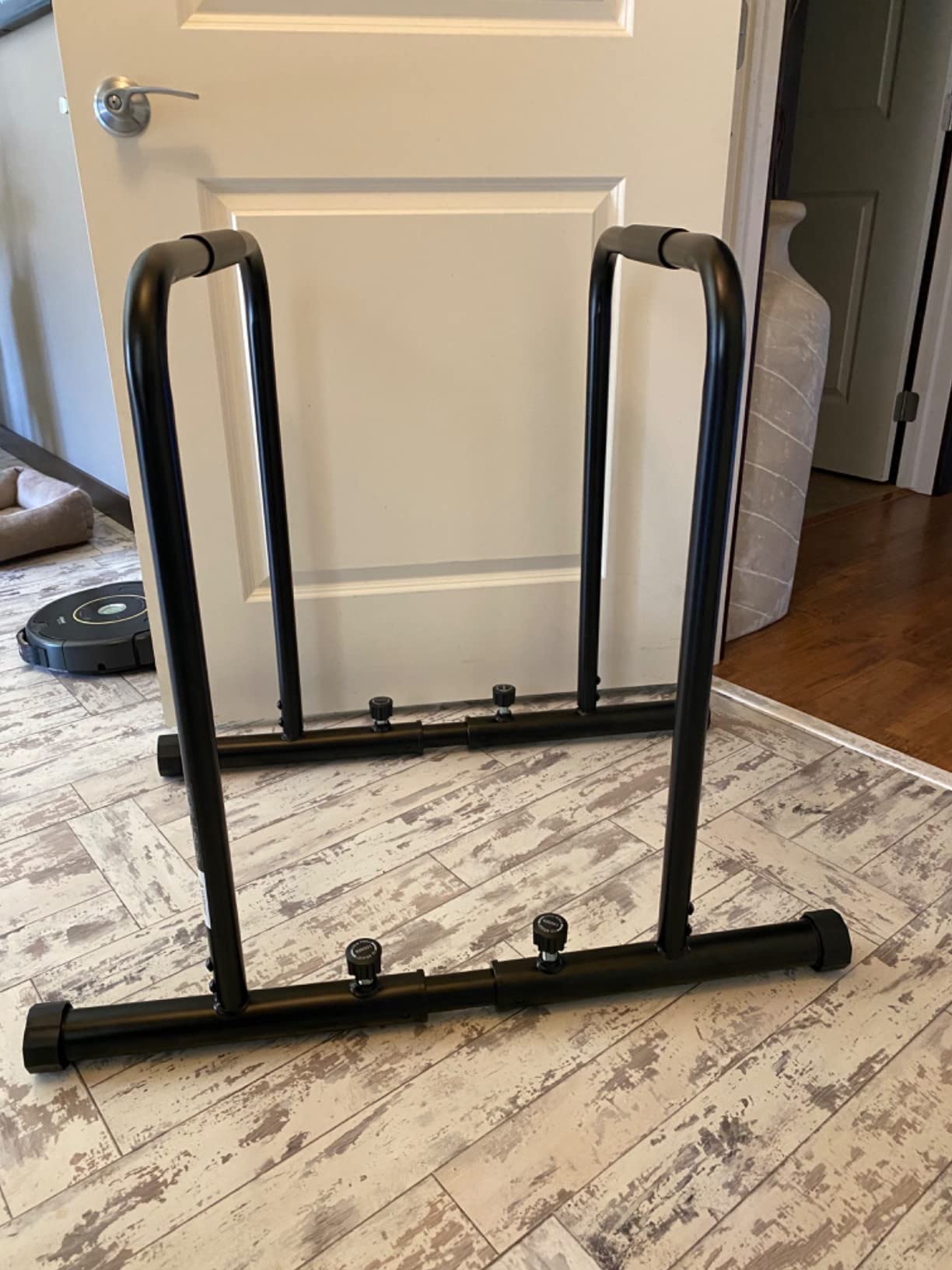 Dripex 1100lbs Adjustable Dip Bar Heavy Duty Steel Dip Station | Home Dip Stand with Two Safety Connectors, Parallel Bars Dip Equipment for Calisthenics, Strength Training customer photo 2