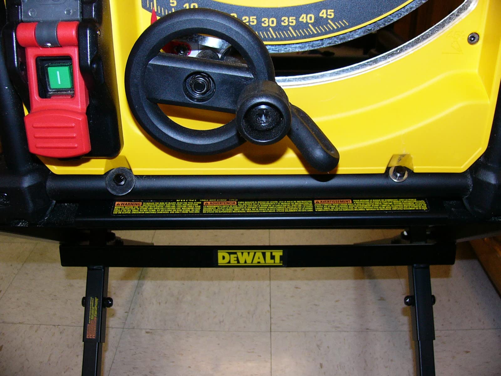 DEWALT Portable Table Saw with Stand, 8-1/4 inch, up to 48-Degree Angle Cuts (DWE7485WS) customer photo 1