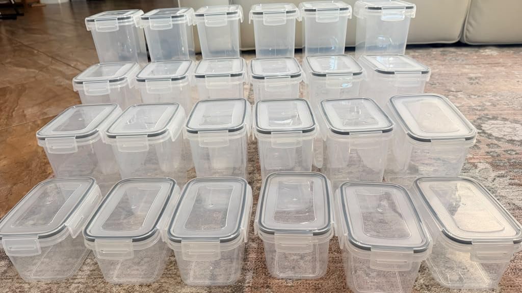 Vtopmart Airtight Food Storage Containers with Lids, 24 pcs, Black customer photo 1