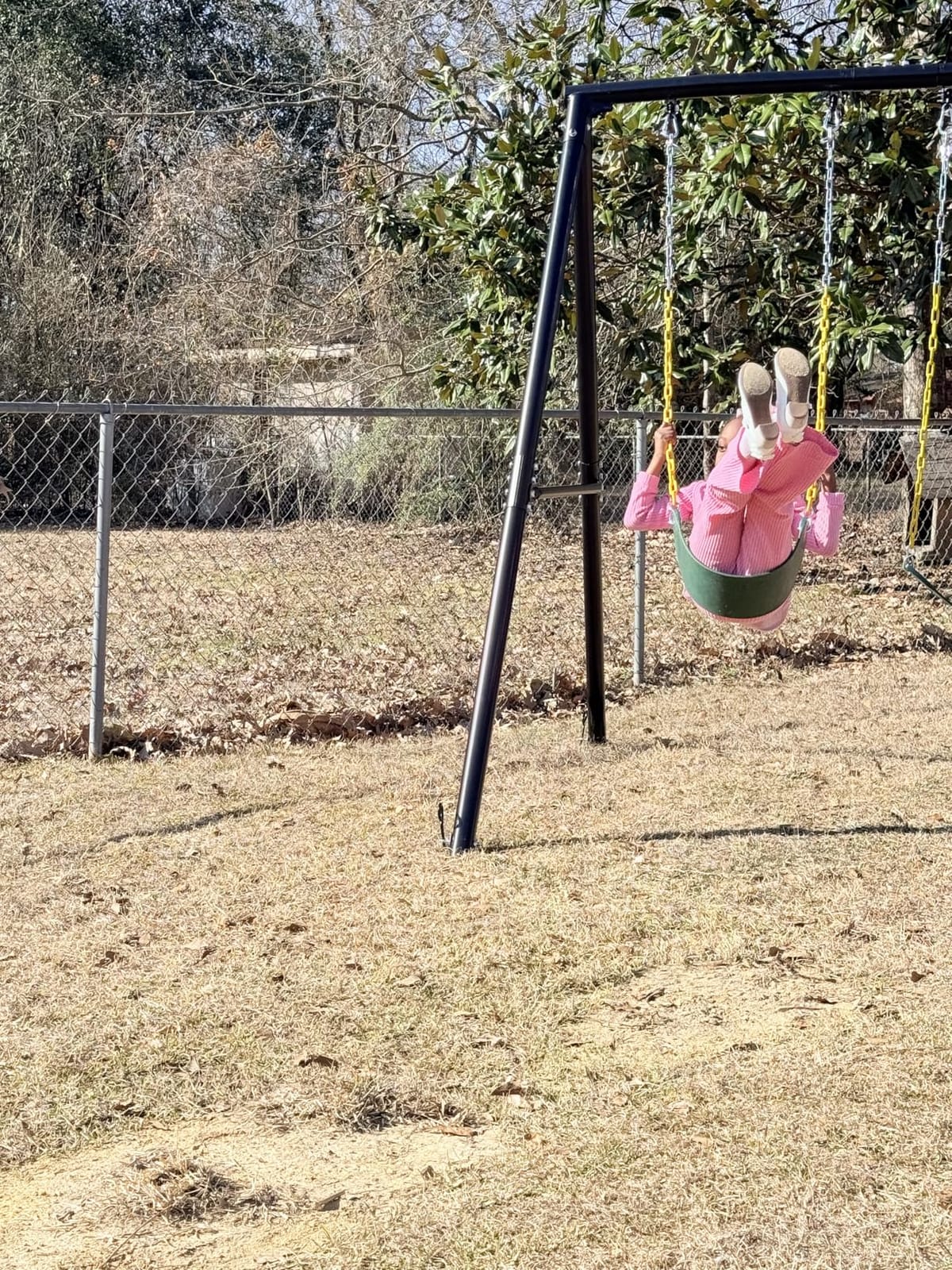 Hapfan 600lb Heavy Duty Swing Set for Outdoor Backyard with 3 Swings Black | 60mm Metal Pipe, Platform Swing + 2 Belt Swings, for Kids from Toddler to Teens, ASTM Tested | CPSC Safety Compliant (Patented) customer photo 2