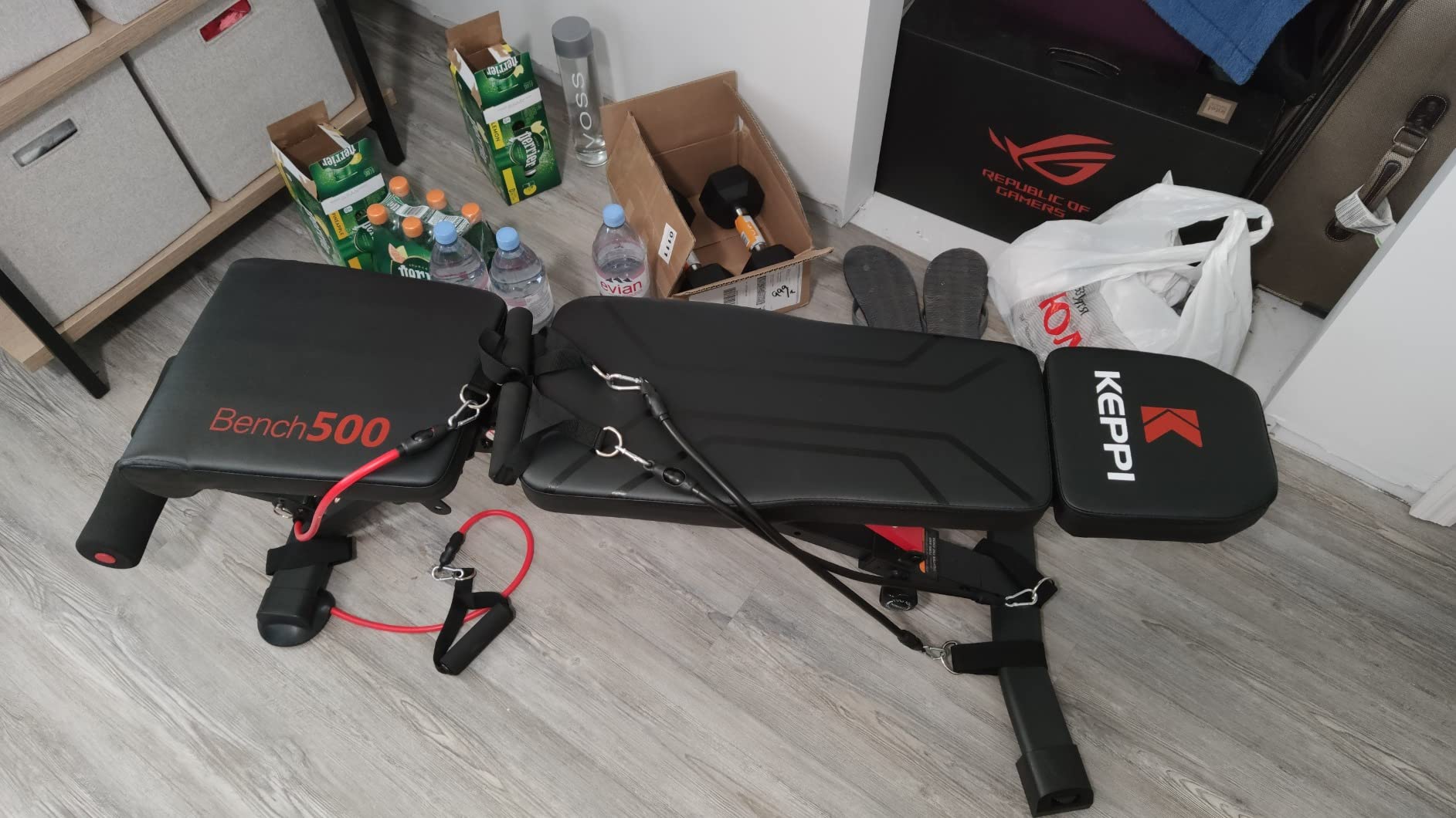 Keppi 900LB Weight Bench, Adjustable Foldable Workout Bench Press for Full Body Strength Training, Incline Decline Bench with Fast Folding - New Version customer photo 1