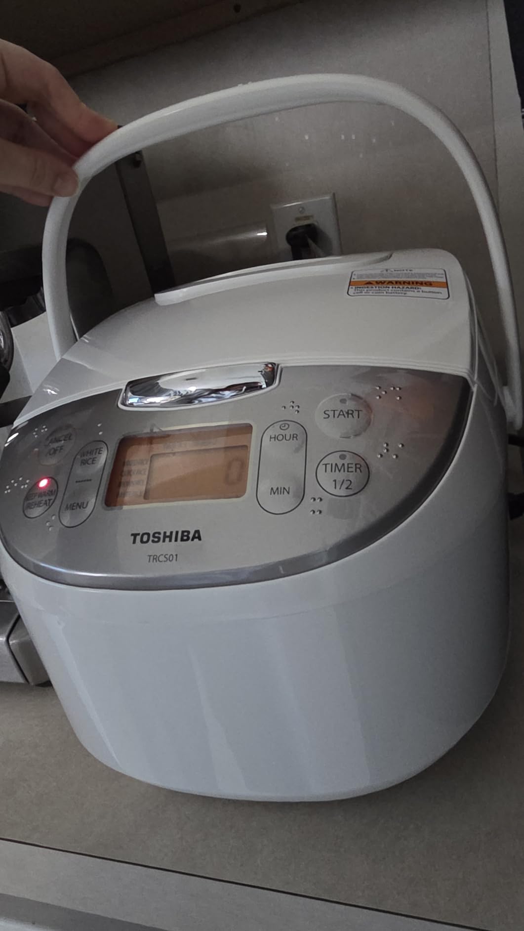 TOSHIBA Rice Cooker Induction Heating, Low Carb Low Sugar Digital Steamer, 5.5 Cups Uncooked Japanese Rice Cooker, 8 Cooking Functions, 24H Timer & Auto Keep Warm customer photo 2