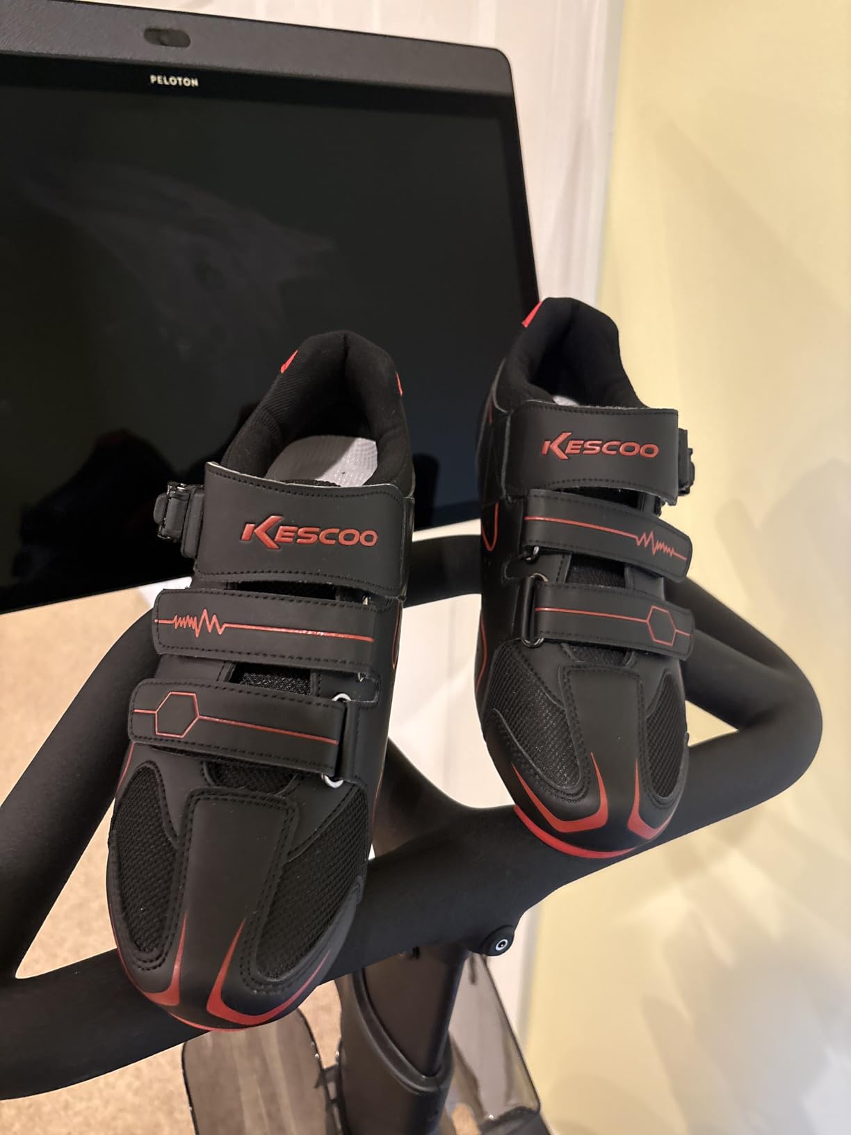 KESCOO Unisex Cycling Shoes Compatible with Peloton Indoor Road Bike - Delta Cleats Included customer photo 1