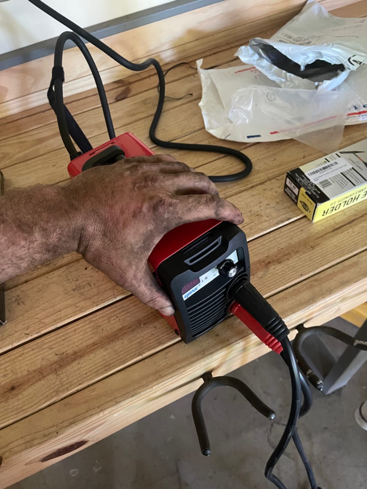 HONE Stick Welder, 110V/220V Actual 140Amp ARC Welder Machine, IGBT Inverter Digital Display LCD Welding Machines with Hot Start Arc Force Anti-Stick, High Efficiency for 1/16