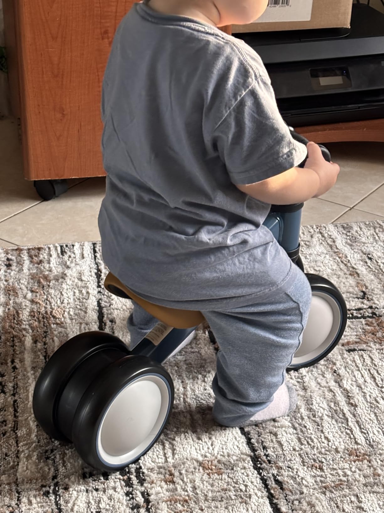 Retrospec Cricket Baby Balance Bike, 4-Wheel Ride-On Toy for Ages 12-24 Months, First Bike & Toddler Bike for 1 Year Old Boys & Girls, First Birthday Gift customer photo 1