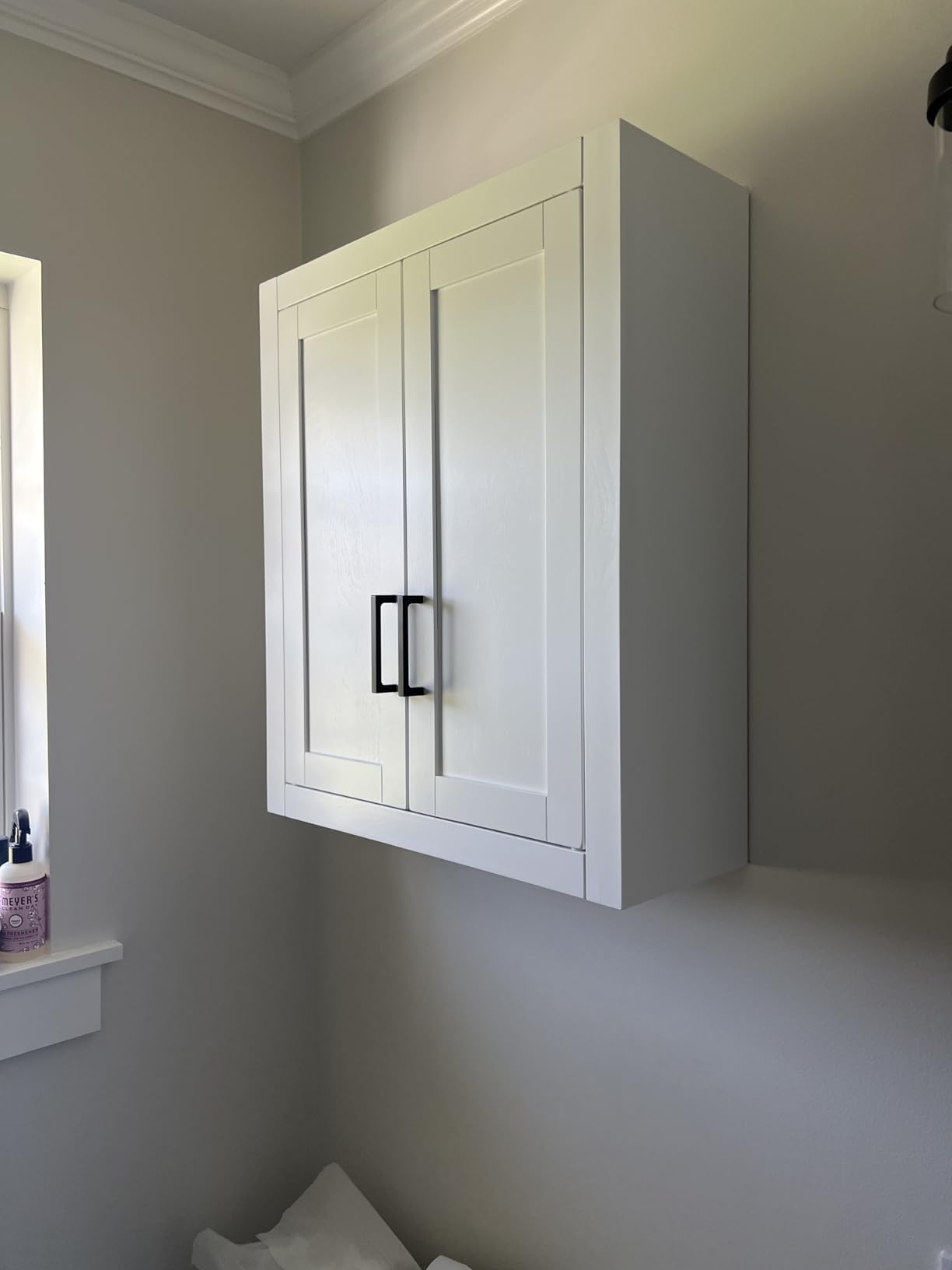 Crosley Furniture Savannah Wall Mounted Bathroom Storage Medicine Cabinet with Shelves, White customer photo 1