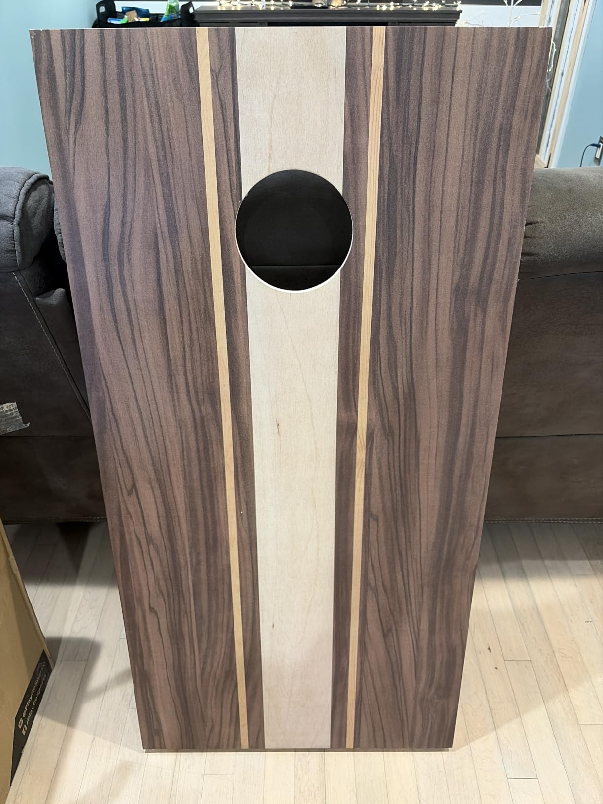 GoSports 4 x 2 ft Regulation Size Wood Cornhole Boards - 10 Vintage Wood Designs (Choose Your Style) customer photo 2