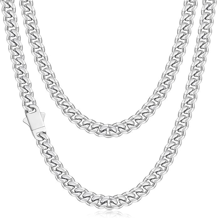 3.5mm Cuban Link Chains for Men Women, Stainless Steel Necklace customer photo 2