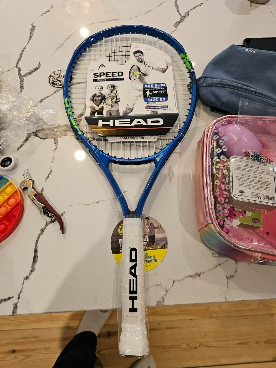 HEAD Speed 25 Junior Tennis Racquet, Blue (SIOC) | Pre-Strung, Ages 8-11 customer photo 2