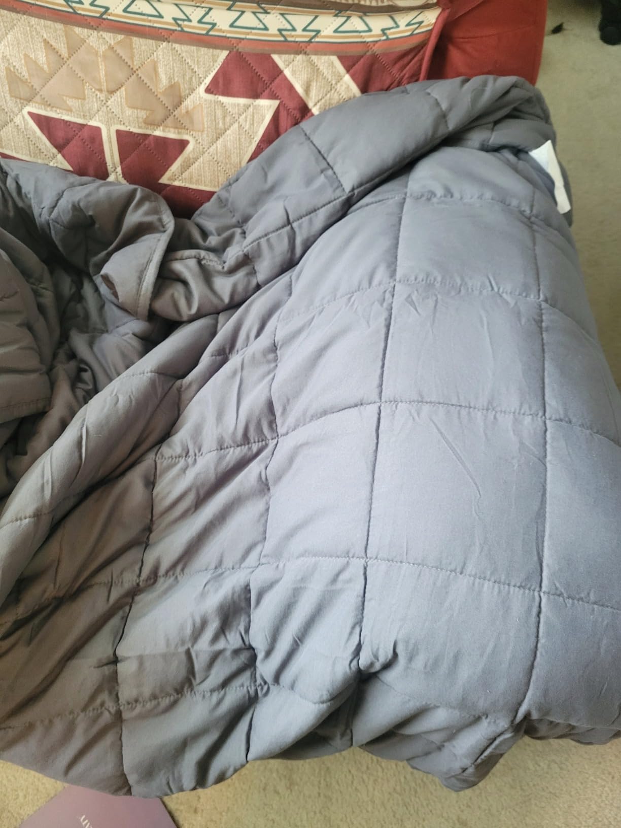 L'AGRATY Weighted Blanket for Adults 15lbs, 48