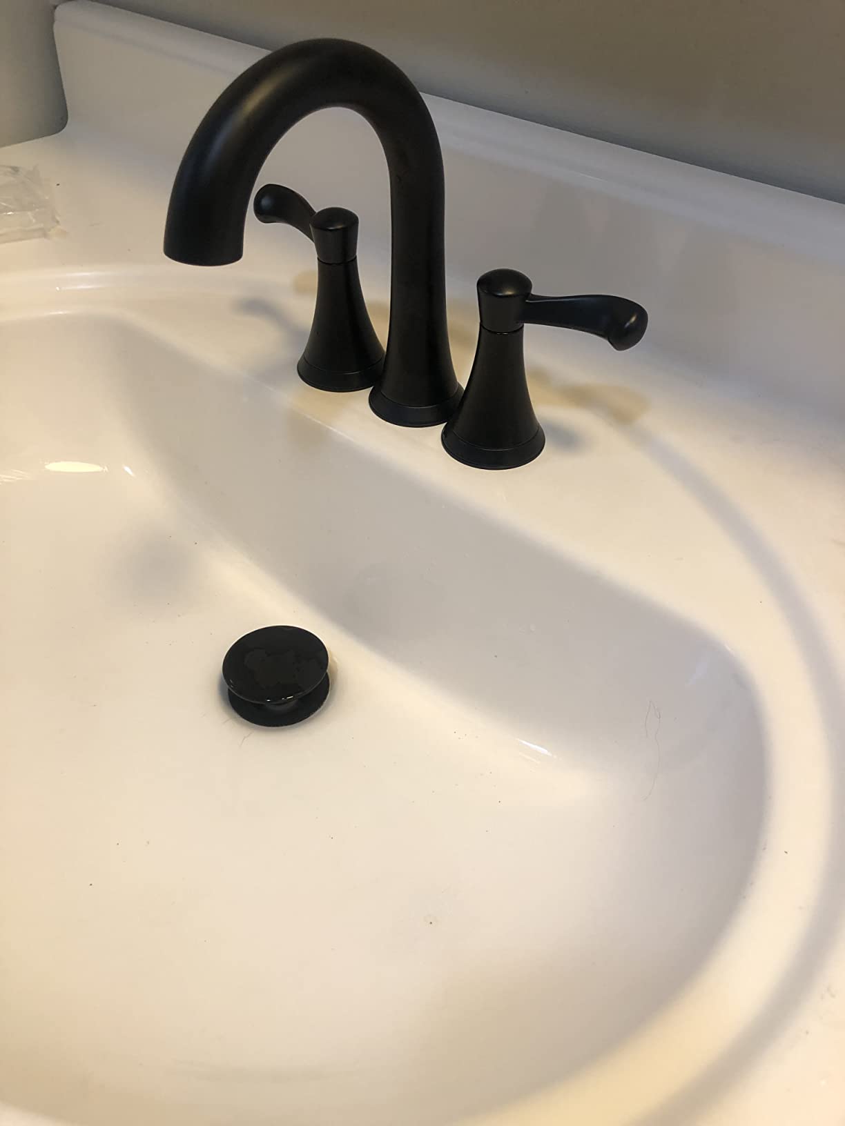 Delta Faucet Esato Widespread Bathroom Faucet, Brushed Nickel, 3 Hole Bathroom Sink Faucet, SpotShield Brushed Nickel 35897LF-SP customer photo 2