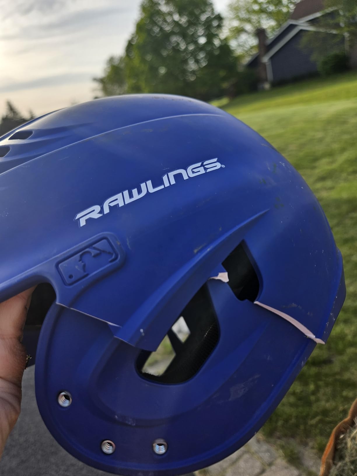 Rawlings R16 Velo Reversible EXT Batting Helmet | Reversible Face Guard customer photo 1