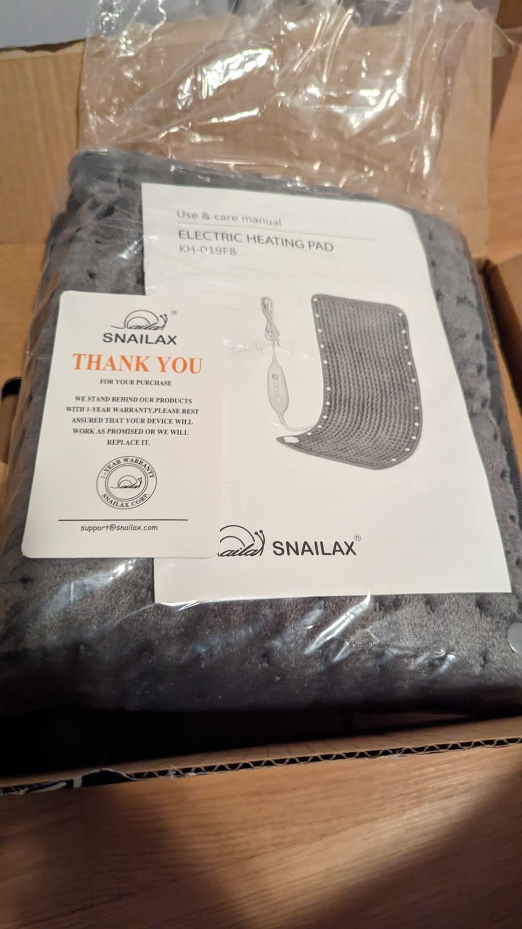Snailax Heating Pad for Back, Foot Warmer, Large Washable Heating Pad | 17