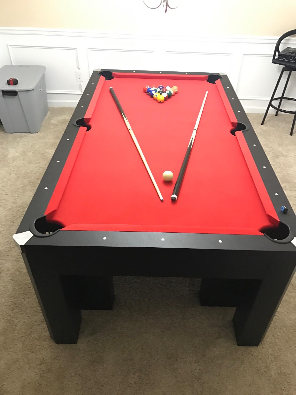 Hathaway Pool Table Combo Set with Benches customer photo 2