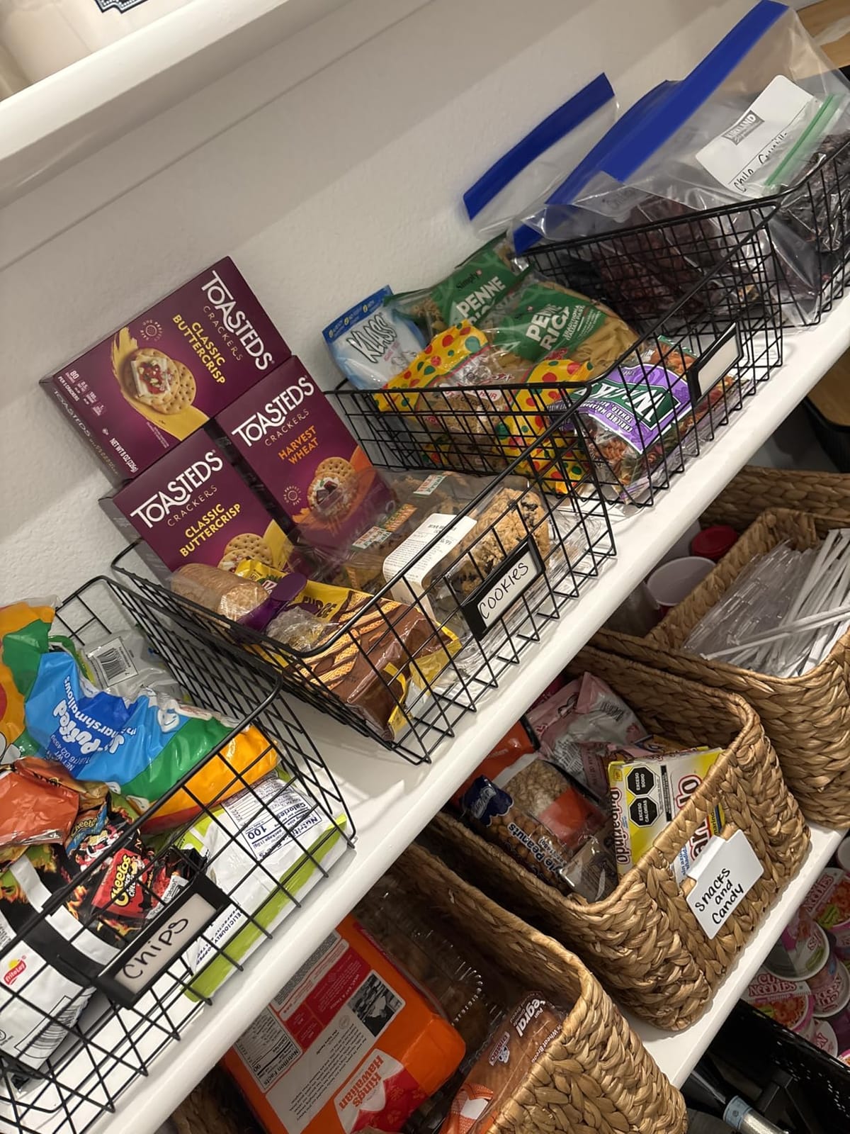 6 Pack Wire Baskets for Pantry Organization and Storage, Kitchen Organizer customer photo 2