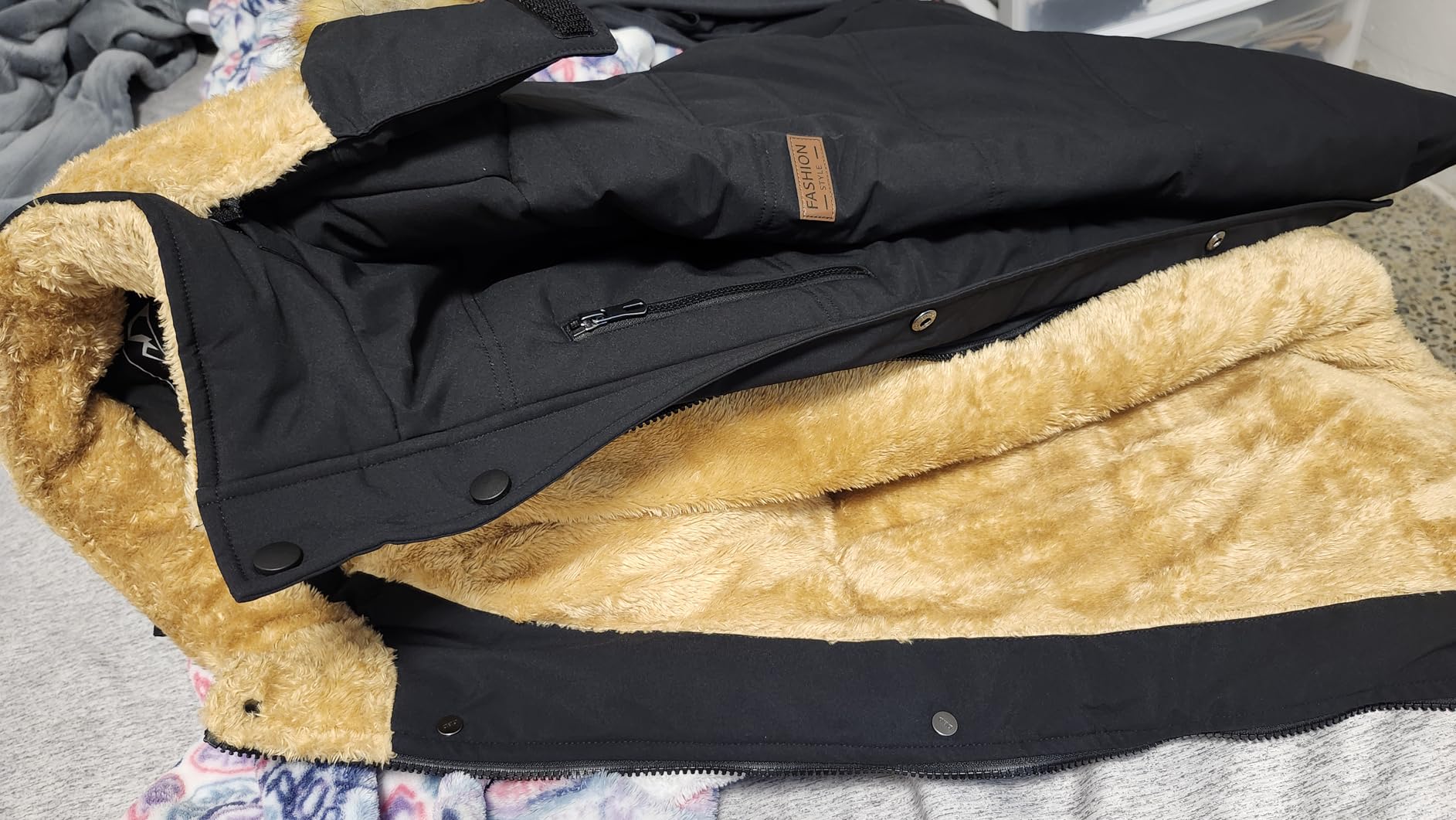 TACVASEN Men's Winter Jacket with Hood Water Repellent Windproof Thicken Parka Winter Coat customer photo 2