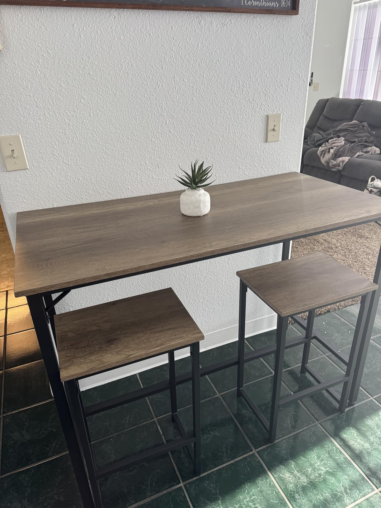 Yaheetech Counter Height Table, 47.5