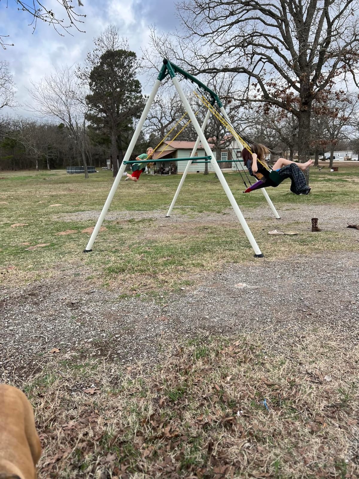 Hapfan 9.5ft Tall Swing Sets for Backyard for Big Kids & Adults (Patented) customer photo 1