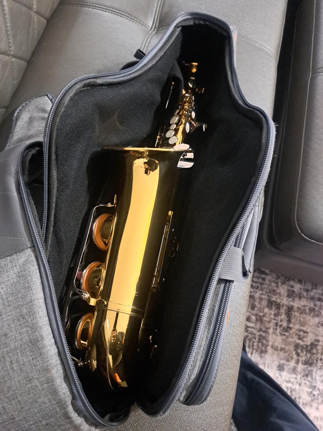 Alto Saxophone Backpack Gig Bag 20mm Padded Light Carry Bag (Black) | Shockproof Padding; Multi-Pocket Storage; Dual Carry Straps; Reinforced Stitching customer photo 2