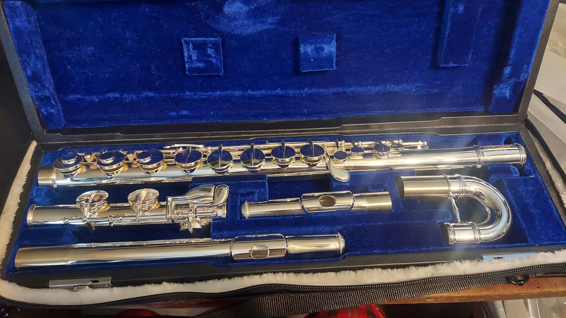 Singer's day SDAF-800 Silver Plated Alto Flute with Straight and Curved Headjoints customer photo 1