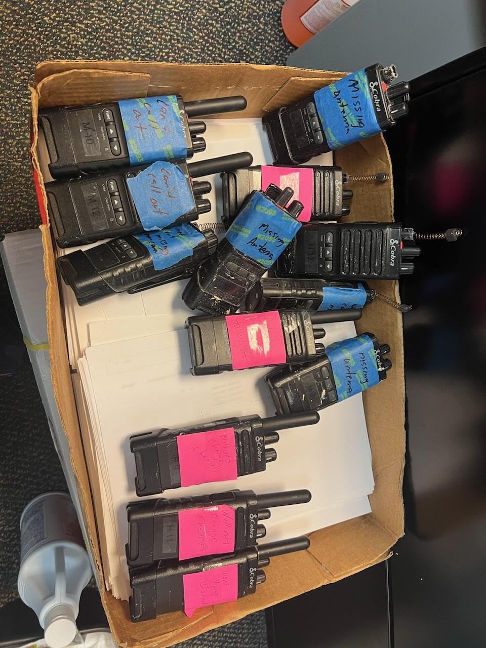 Cobra PX650 BCH6, Professional/Business Walkie Talkies - Rechargeable | 300,000 sq. ft/25 Floor Range, Dust Protected and Splashproof (IP54 rating), Two-Way Radio Set (6-Pack) customer photo 2