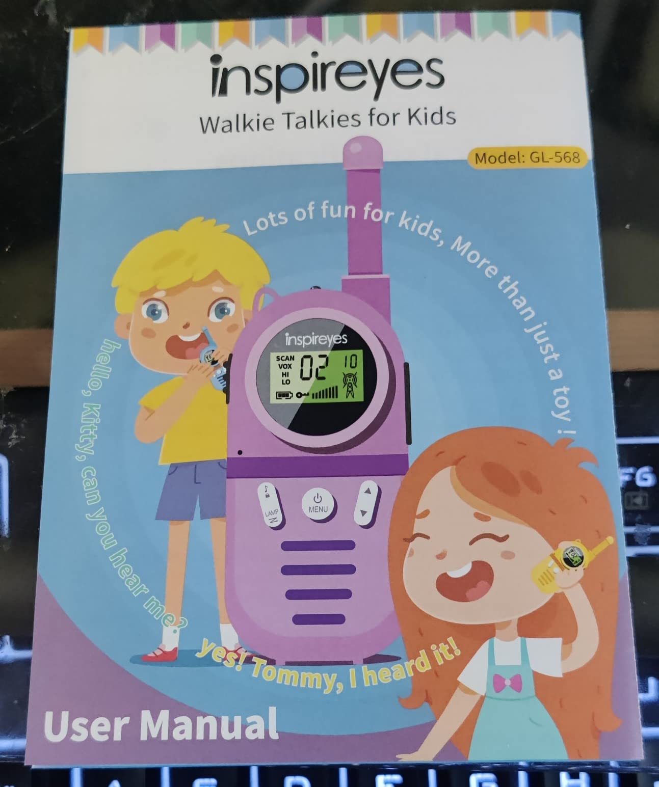 Inspireyes Walkie Talkies for Kids, Rechargeable Long Range 3 Pack, Kids Toys for Boys Girls Ages 3-12, 2 Way Radio Toy, Outdoor Adventure Toys, Camping Hiking Gear, Birthday Gifts for Kids customer photo 1