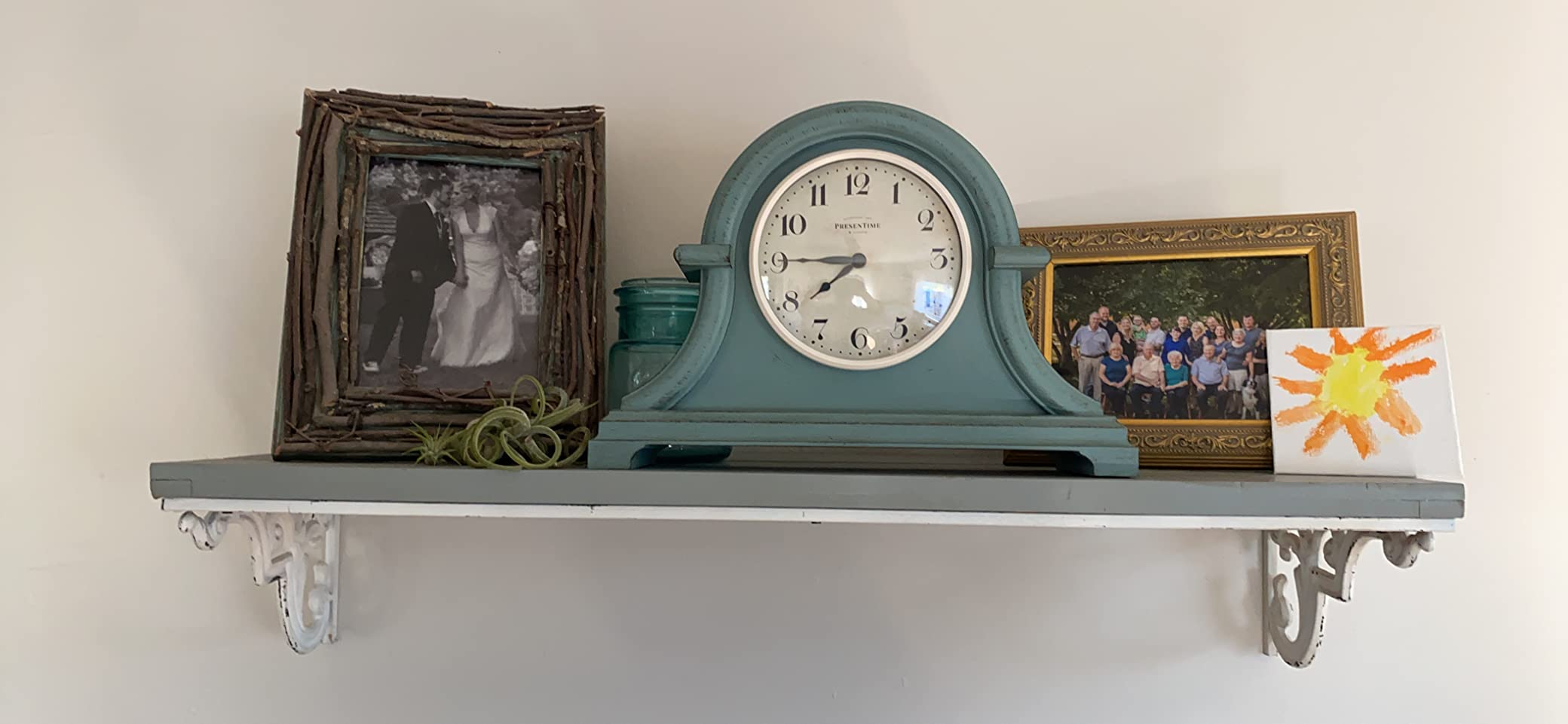 Presentime Mantel Clock Vintage Farmhouse Series | Napoleon Desk & Shelf Clock, 13 x 10