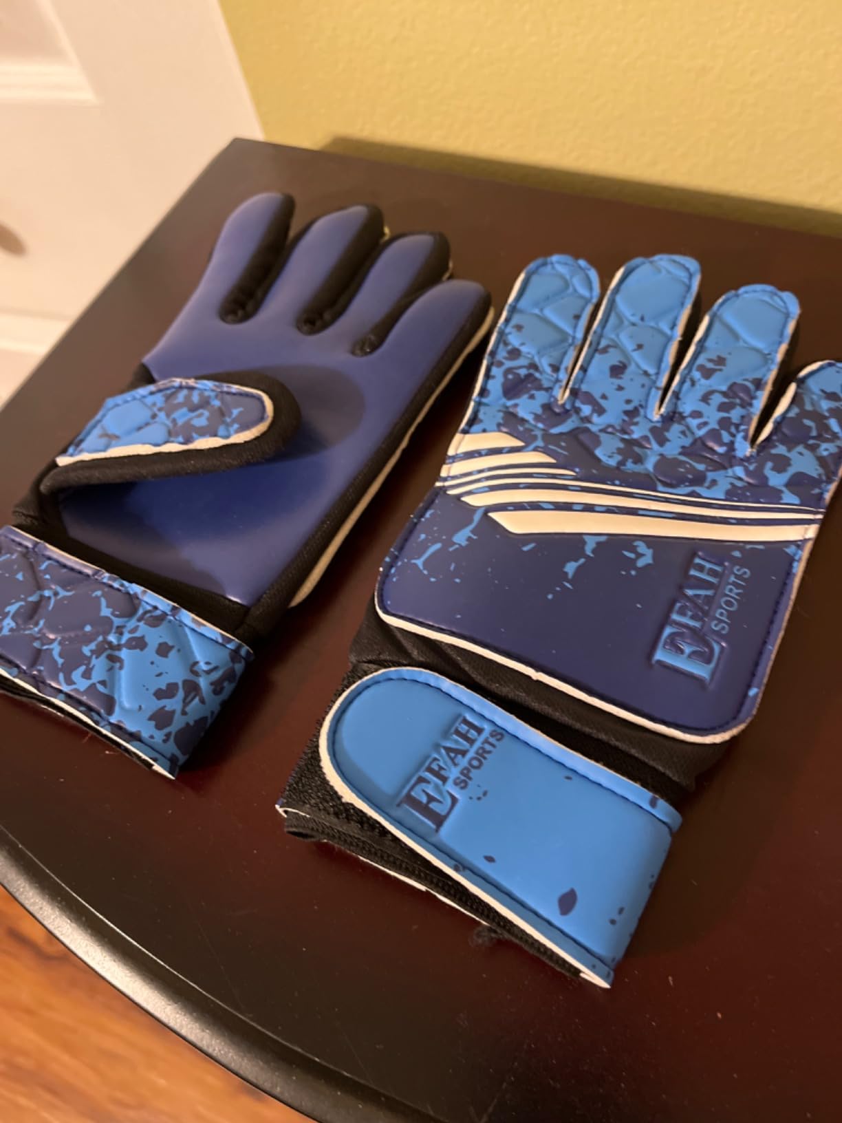 Soccer Goalie Goalkeeper Gloves for Kids Boys Children Youth | Strong Grip Latex Palm customer photo 2