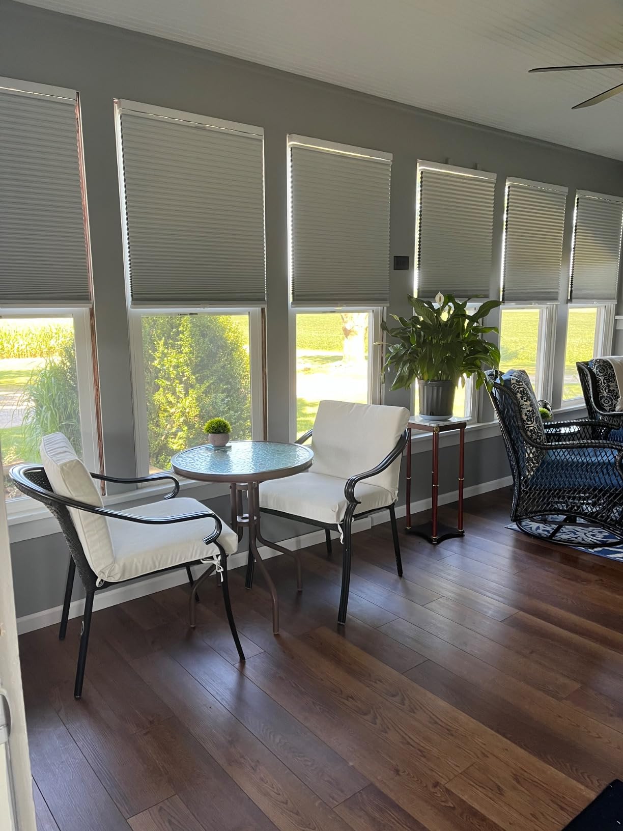 Changshade Blackout Top Down Bottom Up Cellular Shades, Cordless Honeycomb Blinds for Bedroom, Nursery & Bathroom, Total Privacy, 34