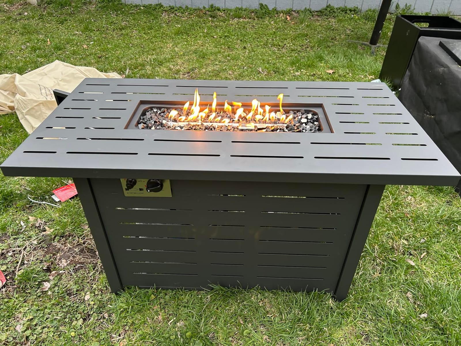 Xbeauty Fire Pit Propane Gas FirePit Table 43