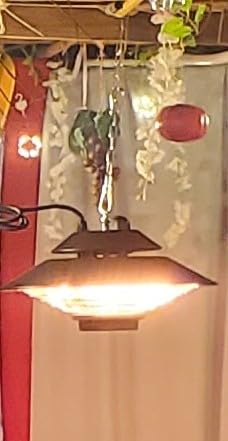 BLACK+DECKER Ceiling Mounted Outdoor Patio Heater, BHOC05, Black | 1500W Electric Heater with Carbon Fiber Tube, Hanging Chain Mount with Remote Control, Heats Up To 54 Sq. Ft. customer photo 2