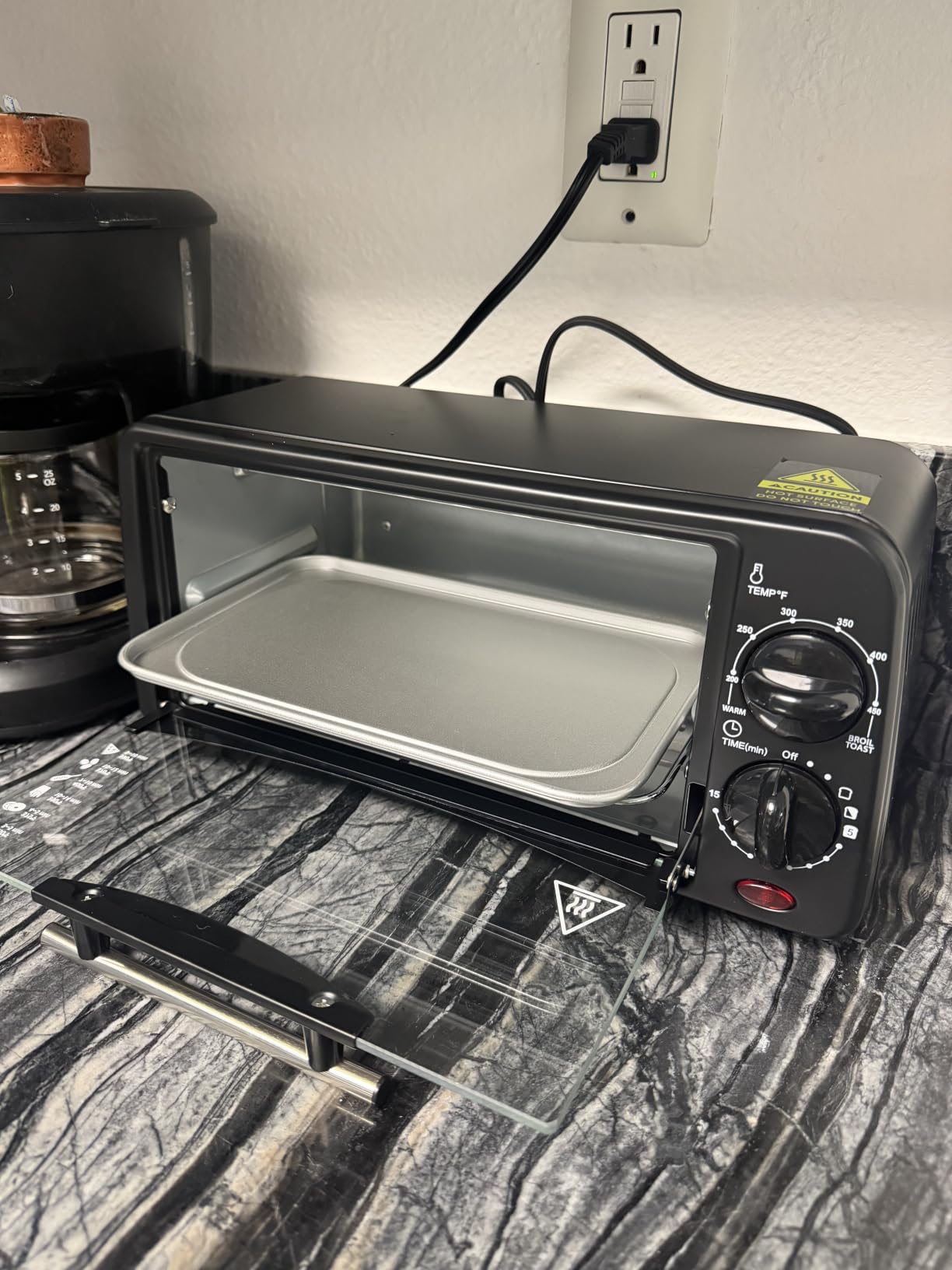 Elite Gourmet ETO236 Compact 2-Slice Toaster Oven, 15-Min Timer, Black | Bake, Broil, Toast & Adjustable Temperature, Countertop Design - fits small kitchens, dorms and RVs customer photo 1