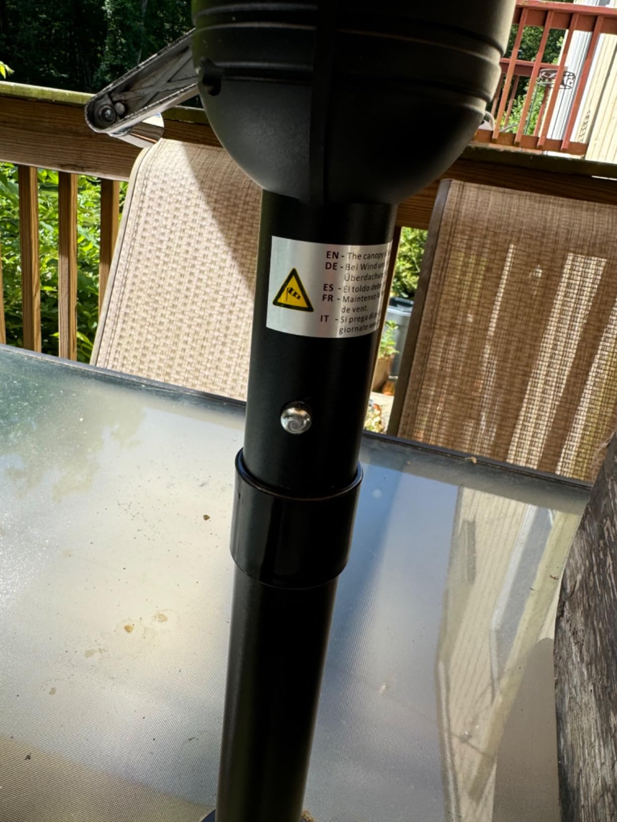 Yaheetech 6.5x10FT Rectangular Patio Umbrella w/Easy Tilt & Crank, Tan | UV Protection & Water-resistant Fabric, Market Table Umbrella w/Push Button Tilt for Garden, Lawn, Beach, Pool, Deck, Party customer photo 2