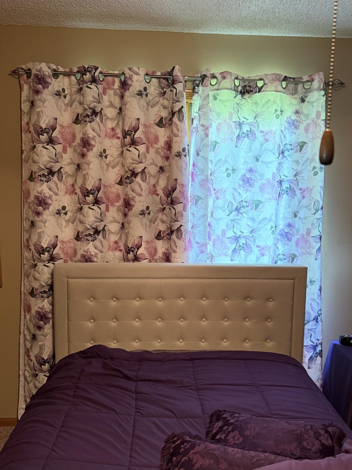 ChrisDowa 100% Blackout Curtains for Bedroom 63 Inch Long with Black Liner | 2 Thick Layers, Thermal Insulated, Grommet, Window Treatment, Living Room Drapes, 2 Panels Set, Light Grey, 42 x 63 Inch customer photo 2